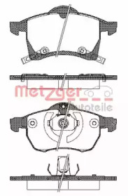 Комплект тормозных колодок METZGER 0683.02